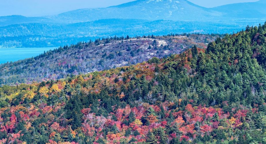 Acadia National Park in Maine herfstkleuren Acadia National Park in Maine herfstkleuren